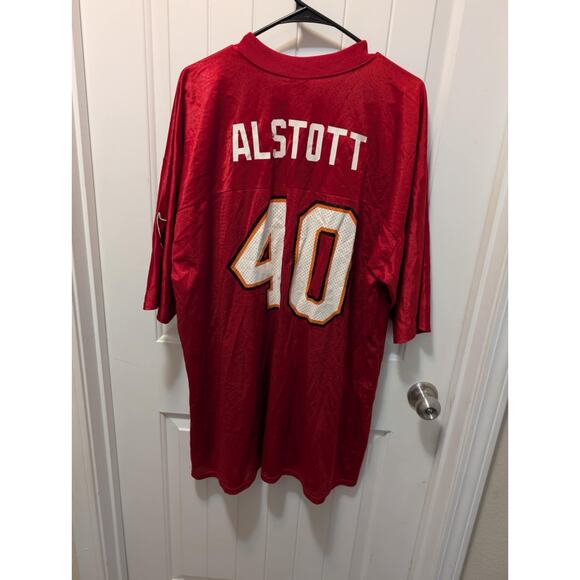 NFL Tampa Bay Buccaneers Men's Size 2XL # 40 Mike Alstott Red Football Jersey - Picture 4 of 9